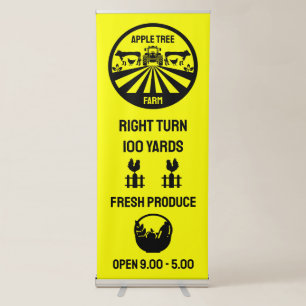 Farm Shop Promtion Retractable Banner