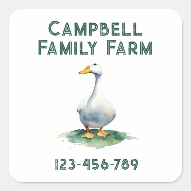 Farm Square Sticker (Front)