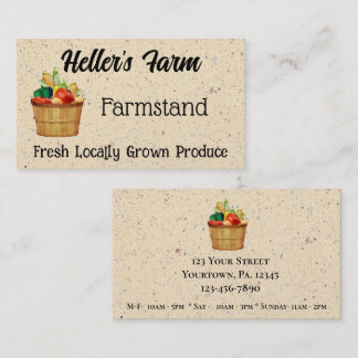 Farm Stand Business Card