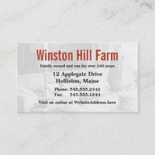 Farm Stand Farmer's Business Agriculture Card