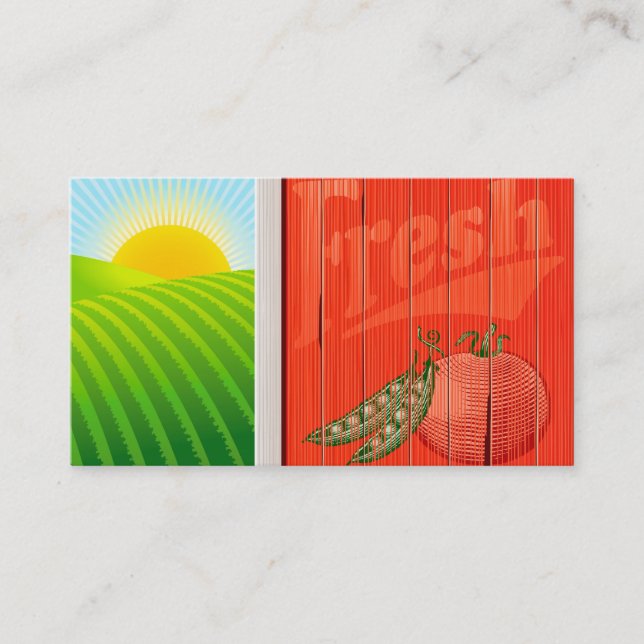 Farm Sunrise business card (Front)