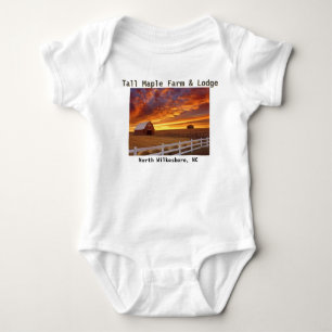 Farm sunset baby bodysuit