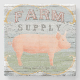 Farm Supply Stone Coaster