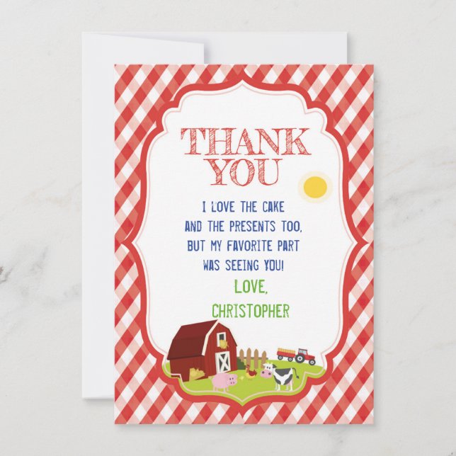 FARM THANK YOU CARD (Front)