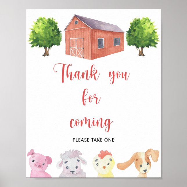 Farm - Thank you for coming Poster (Front)