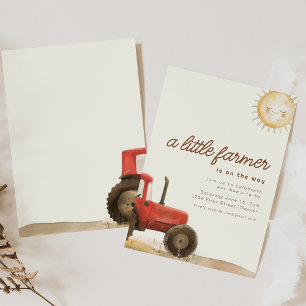 Farm Theme Baby Shower with Animals Invitation