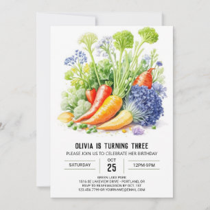 Farm-to-Table Kids Birthday Invitation