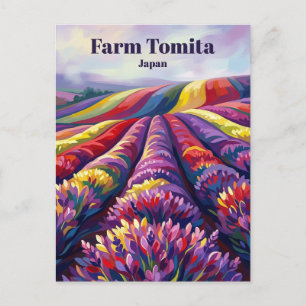 Farm Tomita Japan Postcard