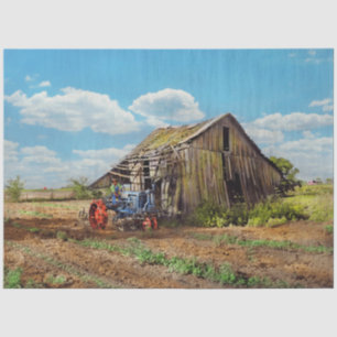 Farm - Tractor - Broken but still useful 1939 Tissue Paper
