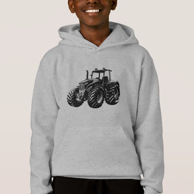 Farm Tractor Farmer Hoodie (Front)