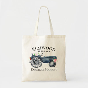 Farm Tractor   Farmers Market Tote Bag