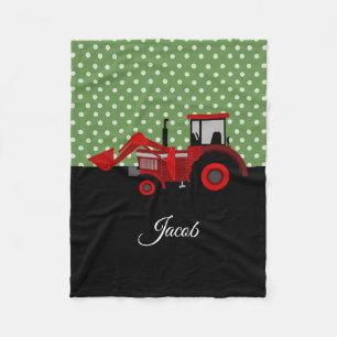Farm Tractor Fleece Blanket