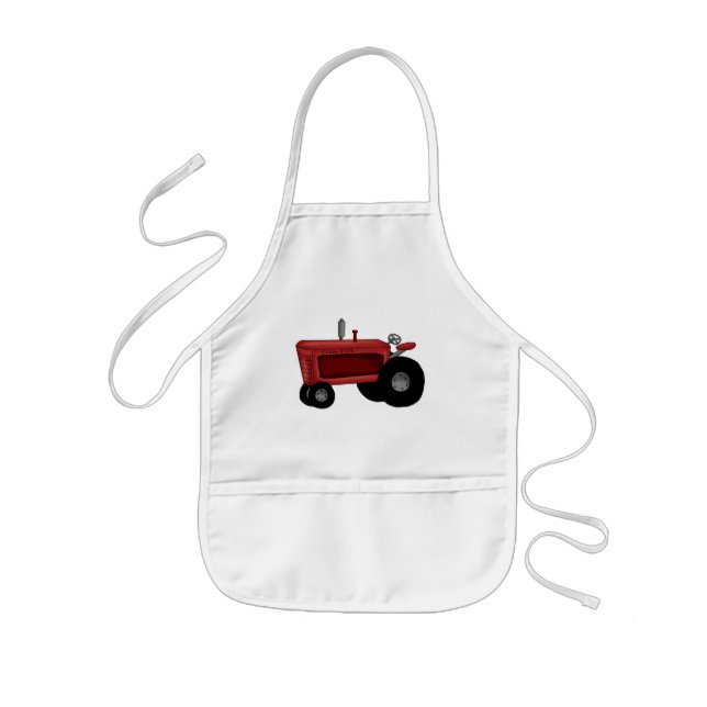 Farm Tractor Kids Apron (Front)