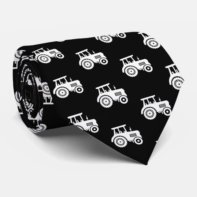 Farm Tractor Men's Tie (Rolled)