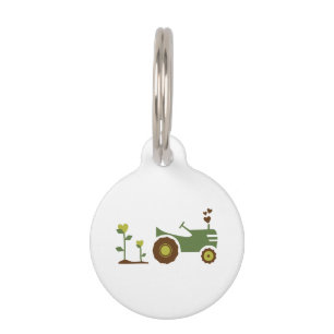 Farm Tractor Pet Tag