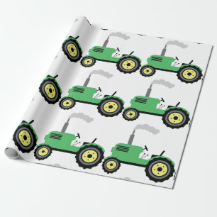 Farm Tractor Wrapping Paper