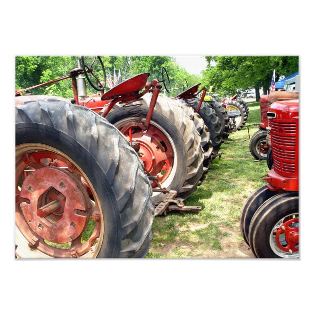 Farm Tractors Photo Print (Front)