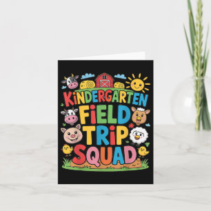 Farm Trip Field Trip Squad Farm Visit Kindergarten Card