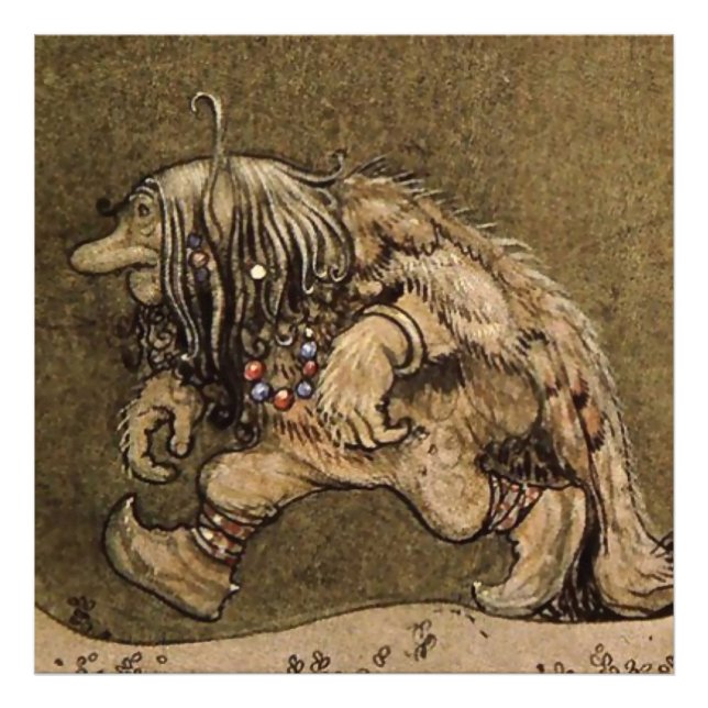 "Farm Troll" by Swedish artist John Bauer Photo Print (Front)