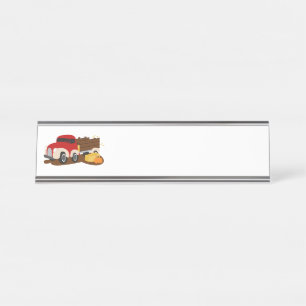 Farm Truck Desk Name Plate