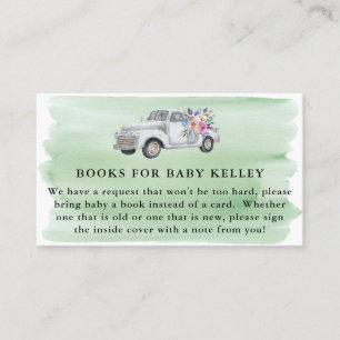 Farm Truck & Flowers, Bring a Book Enclosure Card