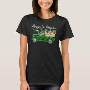 Farm Truck Leprechaun Animal Lover Farmer St Patri T-Shirt