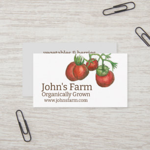 Farm Vegetables Produce Food Garden Business Card