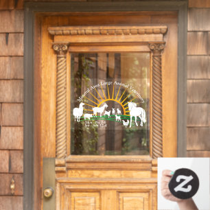 Farm Veterinary Office Window Cling