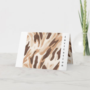Farm wedding Cowhide Print 5 Invitation