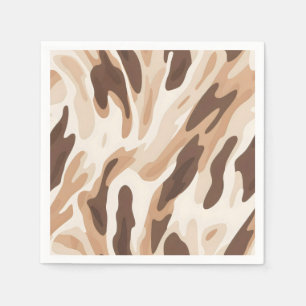 Farm Wedding Cowhide Print Napkin