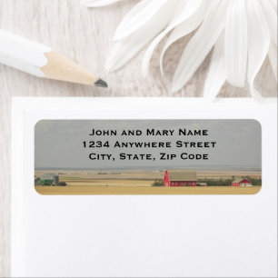 Farm Wheat Fields Return Address