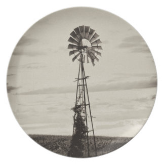 Farm Windmill Plate