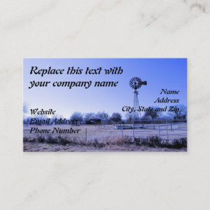 Farm with Windmill Business Card