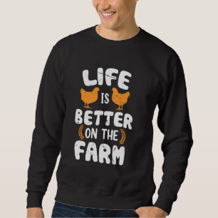 Farm Women Tractor Farmer Boys & Men Farming 3 Sweatshirt