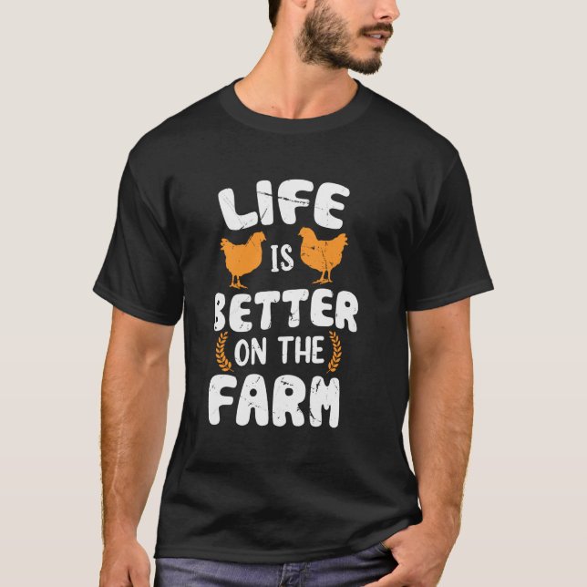 Farm Women Tractor Farmer Boys & Men Farming 3 T-Shirt (Front)