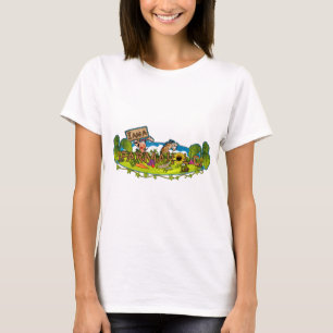 Farmaholic Logo Ladies Baby Doll (Fitted) T-Shirt