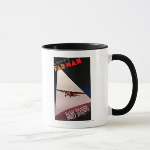 Farman Airlines Farman 300 Monoplane Promo Poster Mug