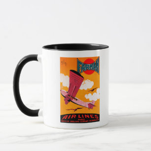 Farman Brothers Airlines F-170 Monoplane Poster Mug