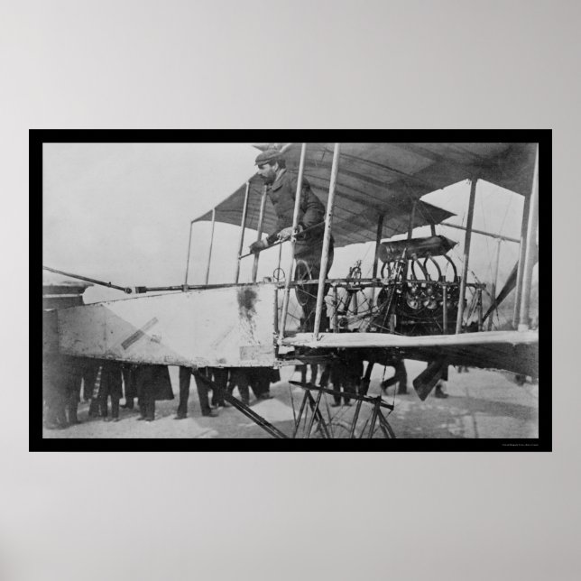 Farman Wins the Deutsch-Archdeacon Prize 1908 Poster (Front)