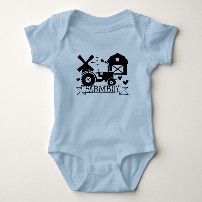 Farmboy Baby Bodysuit (Front)