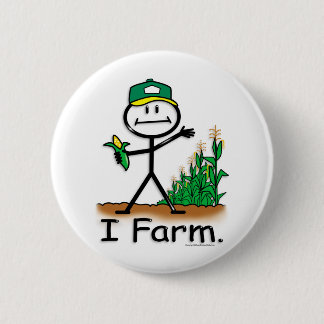 Farmer 6 Cm Round Badge