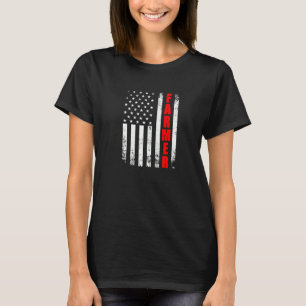 Farmer American Flag Usa Patriotic Proud Funny Far T-Shirt