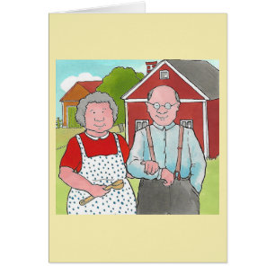 Farmer and wife Birthday card