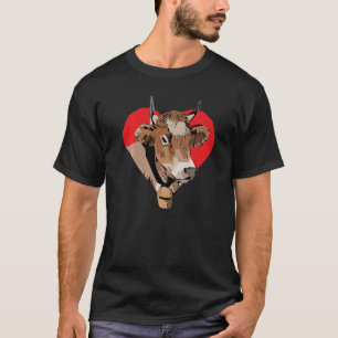Farmer animal graphic design head imprint motif wi T-Shirt