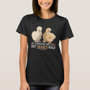 Farmer Animal Silkie Chicken Silky Mama T-Shirt