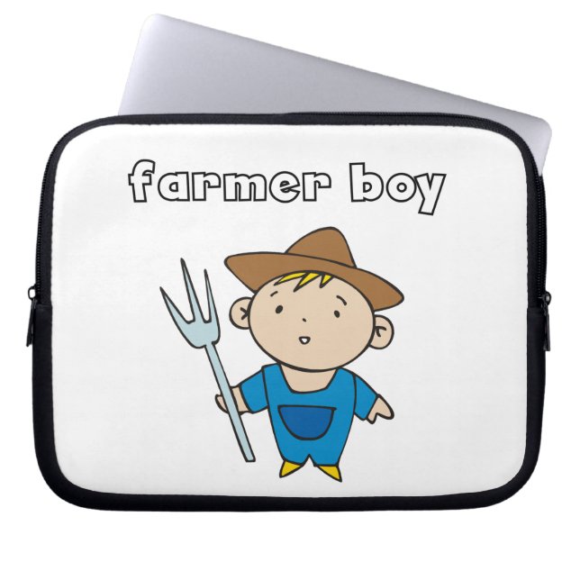Farmer Boy Laptop Sleeve (Front)