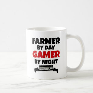 Farmer by Day Gamer by Night Coffee Mug