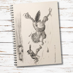 Farmer Chasing Turkey - William Walker Notebook
