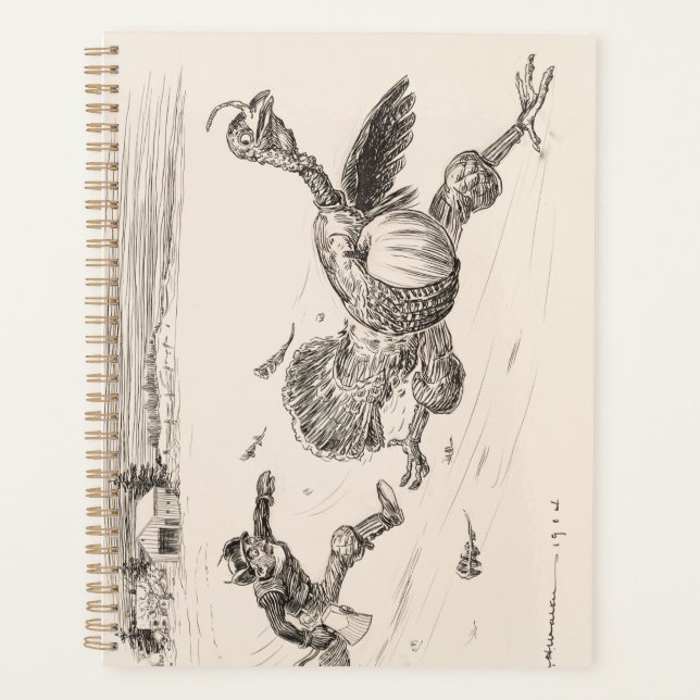 Farmer Chasing Turkey - William Walker Planner (Front)