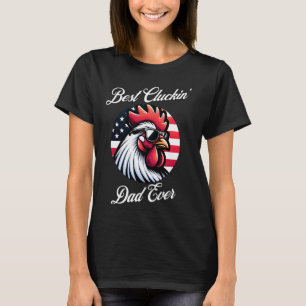 Farmer Chicken Dad Rooster Daddy Funny Father's Da T-Shirt